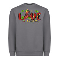 Storm mardi gras love crawfish Heavyweight Sweatshirt - MaliasSmallBusiness