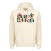 Sandshell Happy Easter plate letters Easter Day Premium Hoodie - HowdyJamesFarm