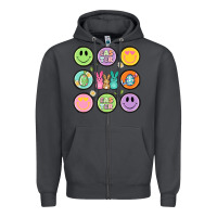 Smoke easter day smiley faces Zipper Hoodie - Artiststas