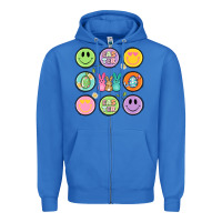 True Royal easter day smiley faces Zipper Hoodie - Artiststas