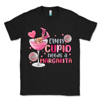 Black even cupid needs a margarita Classic Tee - MaliasSmallBusiness