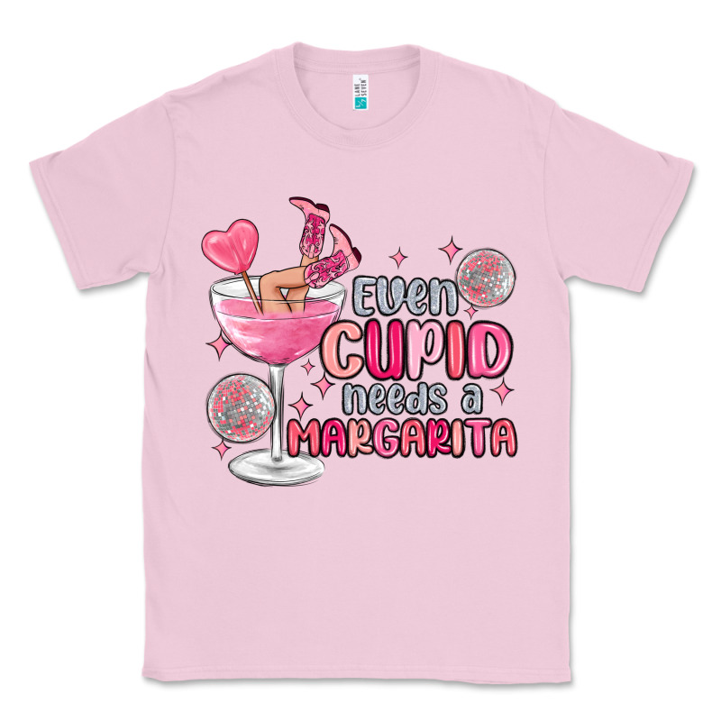Even Cupid Needs A Margarita Classic Tee by MaliasSmallBusiness | Teevron