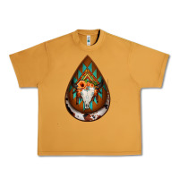 Peanut Butter aztec bullskull teardrop earrings Urban Heavy Tee - Jasminsmagicworld