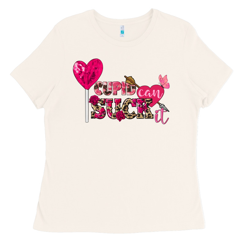 Cupid Can Suck It Valentine's Day Ladies Tee by FaDigitalArtStudio | Teevron