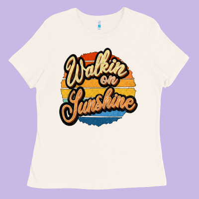 Walking On Sunshine Ladies Tee Designed By Jahusdesignshop