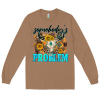 Toasted Coconut somebodys problem Long Sleeve Tee - NancyCooperArtShop