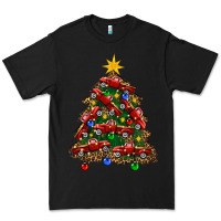 Black christmas truck tree Premium Tee - FaDigitalArtStudio