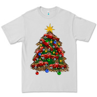 Dove Grey christmas truck tree Premium Tee - FaDigitalArtStudio