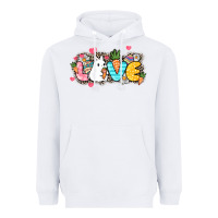 White Love Easter Heavyweight Hoodie - NancyCooperArtShop