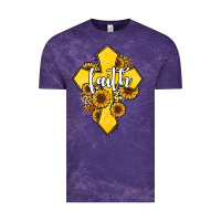 Cloud Purple faith childhood cancer Vintage Tee - Jasminsmagicworld