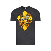 Vintage Black faith childhood cancer Vintage Tee - Jasminsmagicworld