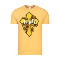 Vintage Mustard faith childhood cancer Vintage Tee - Jasminsmagicworld