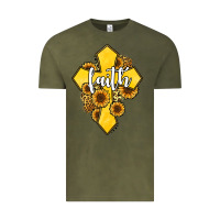 Vintage Olive faith childhood cancer Vintage Tee - Jasminsmagicworld