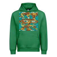 Emerald western aztec leopard glitter seamless pattern Urban Hoodie - FaDigitalArtStudio