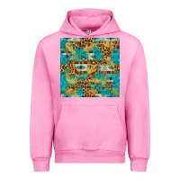 Fuchsia Pink western aztec leopard glitter seamless pattern Urban Hoodie - FaDigitalArtStudio