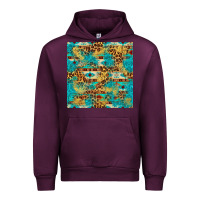 Mauve Wine western aztec leopard glitter seamless pattern Urban Hoodie - FaDigitalArtStudio