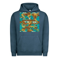 Pigment Midnight Navy western aztec leopard glitter seamless pattern Urban Hoodie - FaDigitalArtStudio