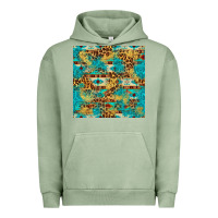 Pigment Oil Green western aztec leopard glitter seamless pattern Urban Hoodie - FaDigitalArtStudio