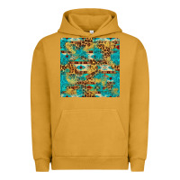 Pigment Peanut Butter western aztec leopard glitter seamless pattern Urban Hoodie - FaDigitalArtStudio