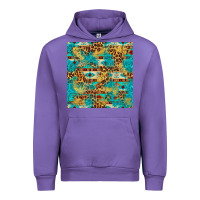 Tulip western aztec leopard glitter seamless pattern Urban Hoodie - FaDigitalArtStudio