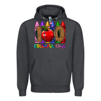 Smoke 100 colorful day s Zipper Hoodie - Artiststas