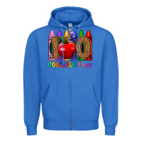 True Royal 100 colorful day s Zipper Hoodie - Artiststas