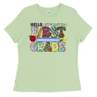 Matcha hellofirstgrade Ladies Tee - CowhideDigitalArt