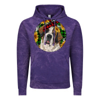 Cloud Purple Christmas St. Bernard Vintage Hoodie - RanaPortraitStore