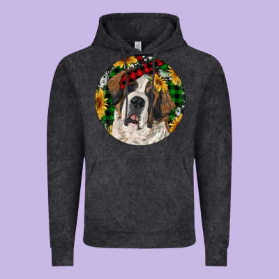Christmas St. Bernard Vintage Hoodie Designed By Ranaportraitstore