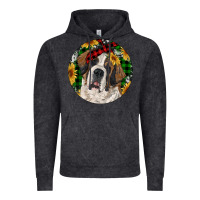 Vintage Black Christmas St. Bernard Vintage Hoodie - RanaPortraitStore