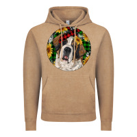 Vintage Coffee Christmas St. Bernard Vintage Hoodie - RanaPortraitStore