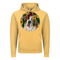 Vintage Mustard Christmas St. Bernard Vintage Hoodie - RanaPortraitStore