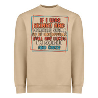 Mushroom if i was skinny and mentally stable i'd be unstopp Heavyweight Sweatshirt - MaliasSmallBusiness