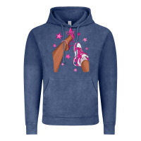 Vintage Denim afro sneakers and heels Vintage Hoodie - NancyCooperArtShop