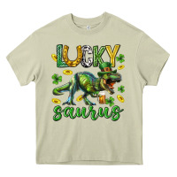 Mossy Lucky saurus st.patricks day Heavy Core Tee - Neo Western