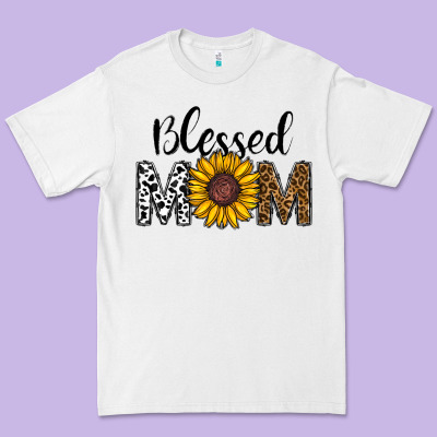 Blessed Mom Premium Tee Designed By Cowhidedigitalart