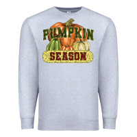 Heather Grey Pumpkin season Premium Sweatshirt - NancyCooperArtShop
