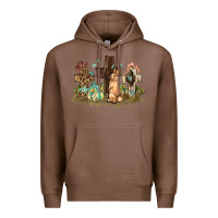Chestnut Western rabbit bunny with crosses Easter Day Premium Hoodie - HowdyJamesFarm