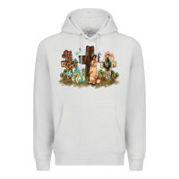 Dove Grey Western rabbit bunny with crosses Easter Day Premium Hoodie - HowdyJamesFarm