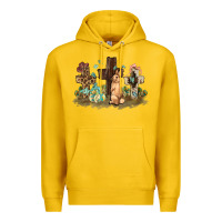 Lemon Western rabbit bunny with crosses Easter Day Premium Hoodie - HowdyJamesFarm