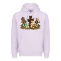 Lilac Western rabbit bunny with crosses Easter Day Premium Hoodie - HowdyJamesFarm