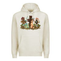 Oatmeal Heather Western rabbit bunny with crosses Easter Day Premium Hoodie - HowdyJamesFarm