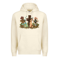 Sandshell Western rabbit bunny with crosses Easter Day Premium Hoodie - HowdyJamesFarm