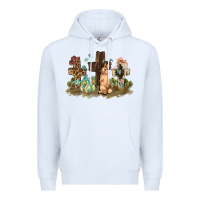 White Western rabbit bunny with crosses Easter Day Premium Hoodie - HowdyJamesFarm
