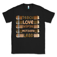 Black teach love inspire Classic Tee - MaliasSmallBusiness