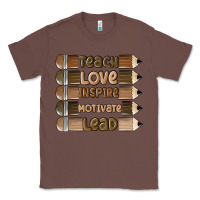 Chestnut teach love inspire Classic Tee - MaliasSmallBusiness