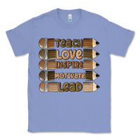 Colony Blue teach love inspire Classic Tee - MaliasSmallBusiness