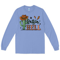 Colony Blue raisin hell cowboy cactus Long Sleeve Tee - MaliasSmallBusiness