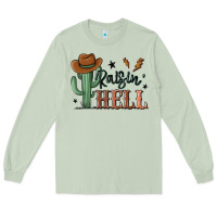 Matcha raisin hell cowboy cactus Long Sleeve Tee - MaliasSmallBusiness