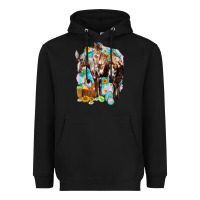 Black Happy Easter Day Rodeo Heavyweight Hoodie - NancyCooperArtShop